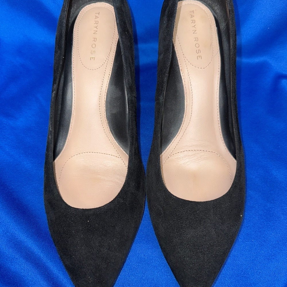 Taryn Rose Black Heels with Classic Pump Silhouette